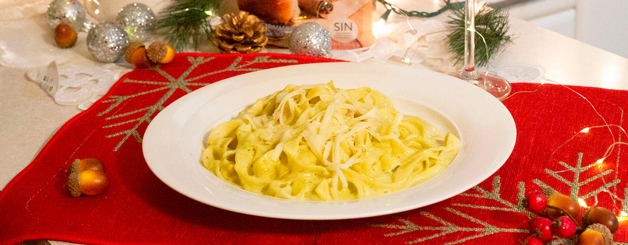 Pasta de chile poblano navideña