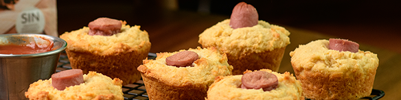 Corn dog muffins