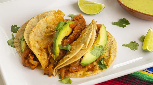 Tacos de tinga de zanahoria | Domino Mexico